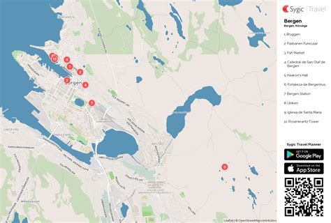 bergen mapa mapa