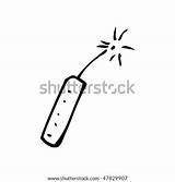 Dynamite Stick Drawing Shutterstock Vector Stock Lightbox Save sketch template