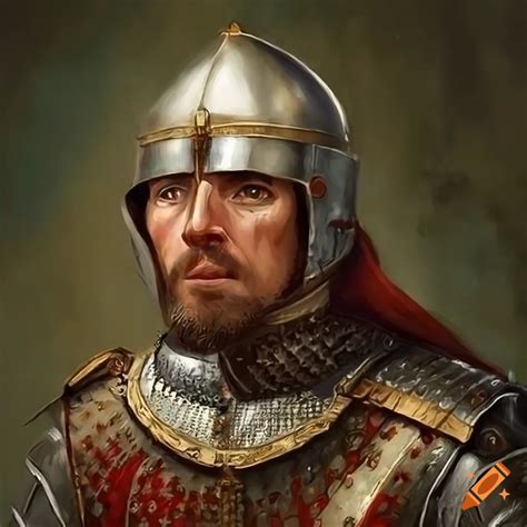 portrait   french soldier  medieval art
