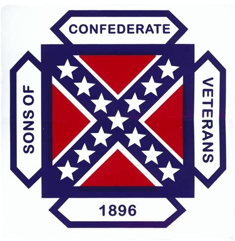 scv logo window decals sons  confederate veterans