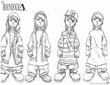 Coloring Boondocks Pages Gangsta Gangster Printable Cartoon Rappers Color Adults Getcolorings Getdrawings Template sketch template