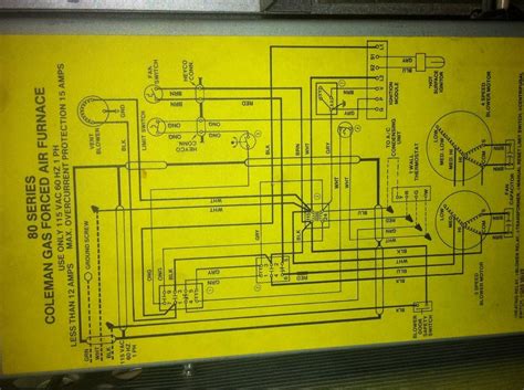 coleman electric furnace wiring diagram