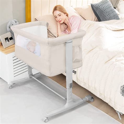 baybee    baby bedside crib cradle  baby  adjustable height