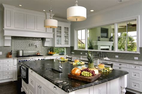 titanium granite white cabinets backsplash ideas