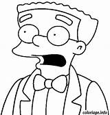 Simpson Smithers Coloriage Dessin Waylon Imprimer Colorier sketch template