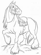 Cheval Pferde Cavalos Merida Kolorowanki Waleczna Cavallo Boulonnais Schleich Brave Questo Chevaux Book Malvorlage Caballos Malvorlagen Trickfilmfiguren Jumping Stallion Neste sketch template