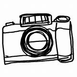 Camera Clipart Drawing Simple Clip Polaroid Library Cliparts Plenty Getdrawings Program sketch template
