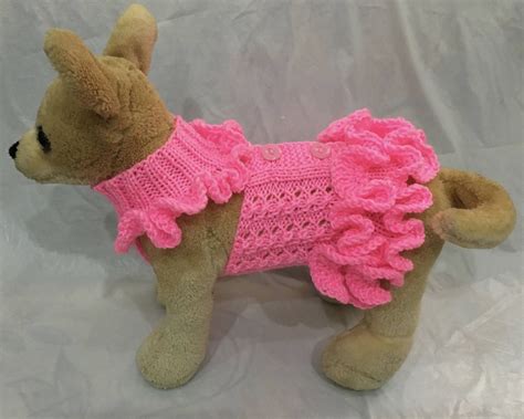 printable  crochet dog dress patterns