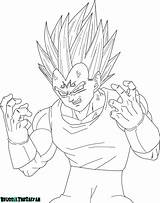 Vegeta Coloring Pages Majin Lineart Dragon Ball Printable Brusselthesaiyan Template Sacrifice Color Pngkey Automatically Start Kids Transparent Please Click Doesn sketch template