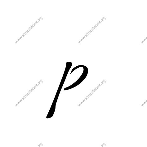 connected cursive uppercase lowercase letter stencils