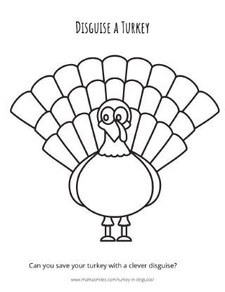 turkey  disguise  printable  printable templates