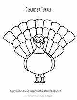 Disguise Thanksgiving Mamasmiles Turkeys sketch template