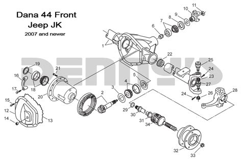 jeep front axles  related parts dana  front jk   newer