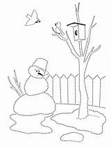 Snowman Coloring Melted Colorkid sketch template