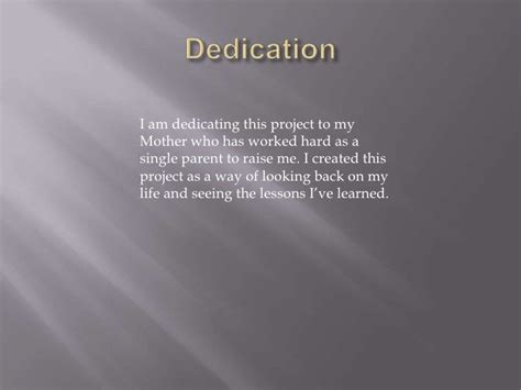 poetry dedication project