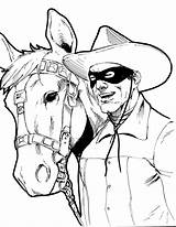 Lone Ranger Coloring Clipart Clip Clipground Pages Popular High sketch template