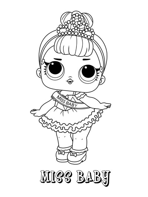 dawn lol doll coloring page  printable coloring pages  kids