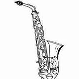 Saxophone Coloring Musical Pages Instrument Hellokids Instruments Color Print Musicals Depuis Enregistrée sketch template