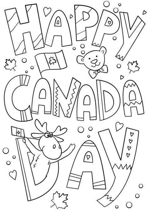 canadian coloring pages