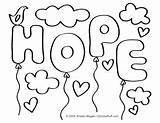 Hope Coloring Pages Cancer Printable Getcolorings Ribbon sketch template