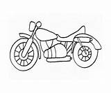Motorcycle Drawing Simple Coloring Pages Printable Getdrawings sketch template