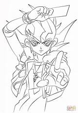 Yu Gi Oh Coloring Zexal Pages Printable Drawing Characters sketch template