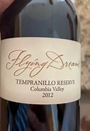 Image result for Flying+dreams+tempranillo. Size: 127 x 185. Source: www.vivino.com