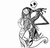 Nightmare Coloring Before Christmas Sally Jack Pages Printable Drawing Skellington Drawings Printables Kids Print Pix Color Colored Clipart Zero Un sketch template