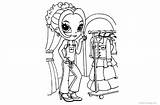 Store Coloring Pages Frank Lisa Clothes Printable Kids sketch template