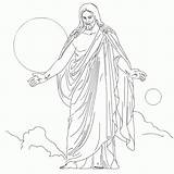 Jesus Coloringhome Lds Clipart Jezus Tempted Library sketch template