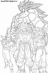 Broly Goku Lineart Ssj3 sketch template