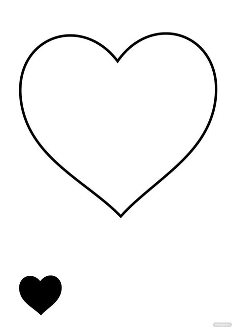 black heart shape coloring page    templatenet