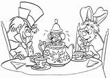 Mad Coloring Hatter Teapot Pages Mouse Rabbit Fill Alice Wonderland Tea Disney Colorluna Drawings Print Colouring Popular Printable Size Princess sketch template