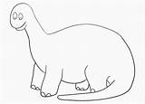 Apatosaurus Dinosaurs Clip Template sketch template