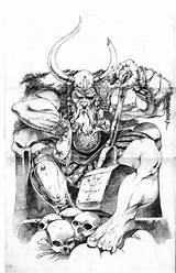 Norse Mythology Gods Goddesses Odin Viking sketch template
