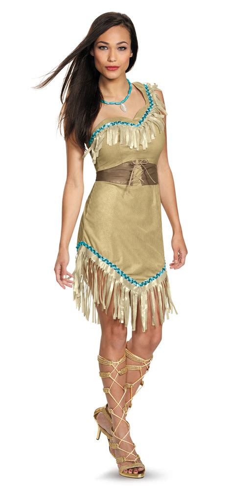 disney princess pocahontas indian native american adult costume dress necklace ebay