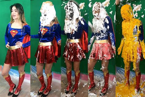Supergirl Gets Creamed Sofia The Pie Zone