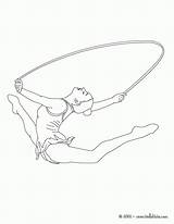 Gymnastics Acrobatic sketch template