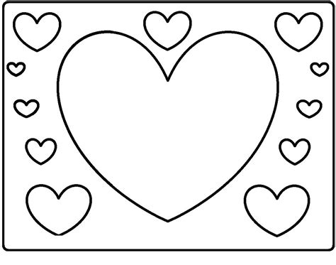 hearts valentines day coloring page valentines day coloring