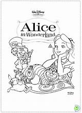 Wonderland Alice Pages Coloring Characters Printable Getcolorings sketch template