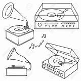 Phonograph Drawing Vector Record Player 123rf Getdrawings Tattoo Drawn sketch template