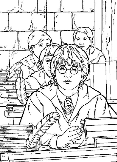 harry potter   chamber  secrets coloring pages  harry