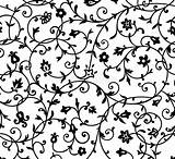 Uitstekend Bloemenpatroon Antique Vecteezy Scissors Blad Naadloos Behang Patroon Textiel Eindeloos Druk Drawn Illustratie sketch template