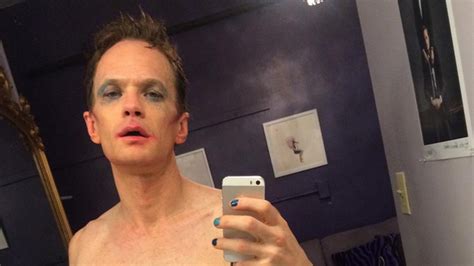 neil patrick harris poses in nothing but makeup see his naked selfie