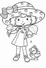 Coloring Pages Strawberry Para Frutillita Shortcake Pintar Kids Girl Clipart Colorear Dibujos Inkleur Prente Vir Digi Kleuters Book Printable Sheets sketch template