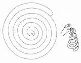 Coil Spiral Message Shape Pdf Version sketch template