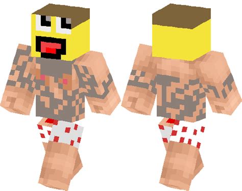 Naked Yellow Demkon Faced Guy Minecraft Skin Minecraft Hub