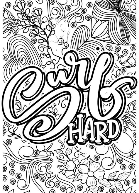 surf hard motivational quotes coloring pages design surfing words