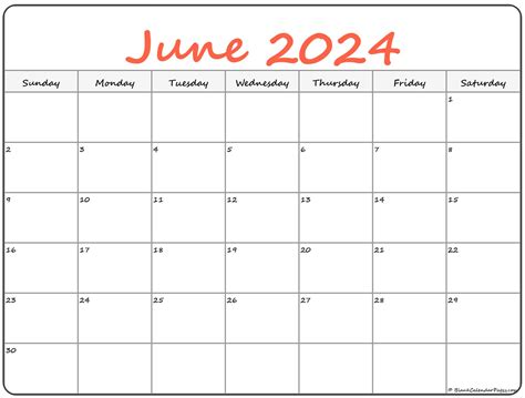 june  printable calendar printable world holiday