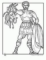 Greek Perseus Roman Worksheets Myths Coloriage Goddesses Jr Woo Designlooter Persée Bieber sketch template